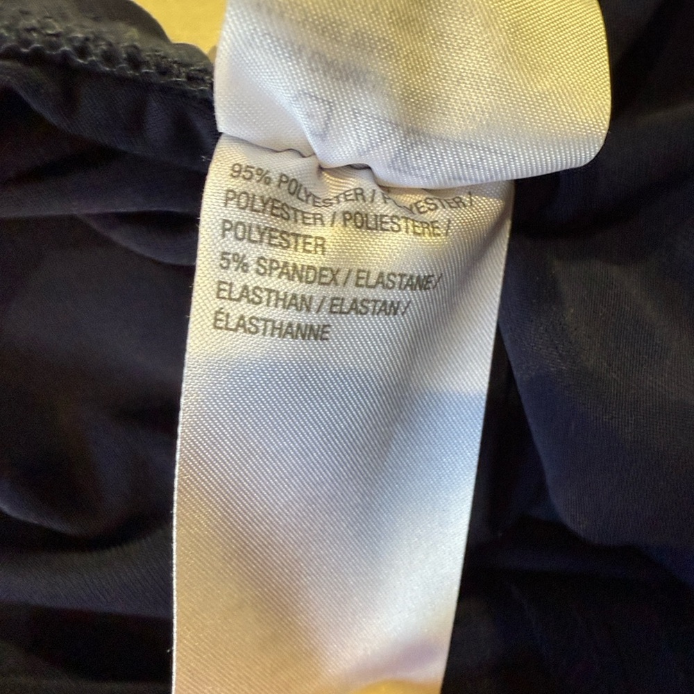Susan Graver Navy Blue Skirt Silver Studs Polyester Spandex Women XL Elastic - Picture 8 of 9